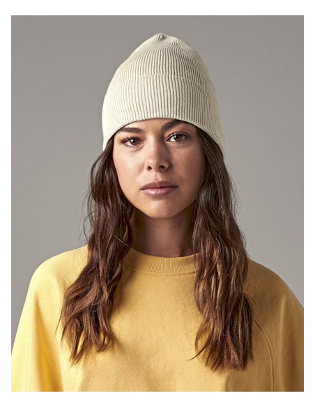 BEE-B51N-Organic Cotton Fine Knit Beanie 2